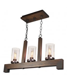 Artcraft  AC10563BU  Jasper Park 3 Light Linear Pendant 
